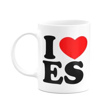 Imagem de JPS INFO, Caneca I Love ES - Esp?rito Santo - 325ml branca