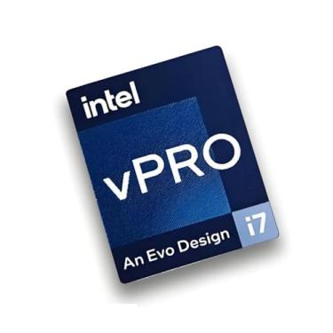 Imagem de Adesivo de etiqueta original CPU i7 vPRO 12ª 13ª geração para laptop, desktop, PC, tablet, decoração DIY personalizada (tamanho: 23 mm x 19 mm)