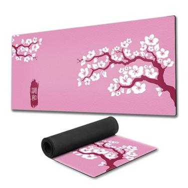 Imagem de Mouse Pad Gamer Sakura Árvore cerejeira Premium fundo de borracha 90x40cm 80x30cm 900x400 800x300 speed mousepad 90x40 80x30 (4, 80x30)