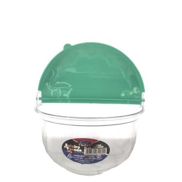 Imagem de Saleiro de Acrilico 14X11Cm de Parede Cristal Color (Verde Claro)