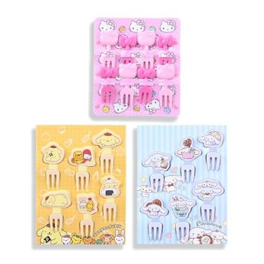 Imagem de Palhetas de comida San-rio - Palitos de dente para aperitivos - Toppers decorativos de plástico durável - Adicione diversão às caixas Bento, lanches de almoço e festa (conjunto de 3 pacotes (Kitty 8