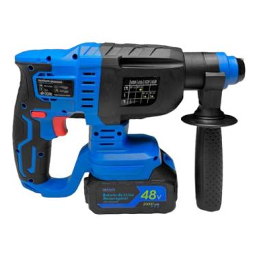 Imagem de Martelete Rompedor e Perfurador Recarregável Brushless 1150W com 20000mAh Sistema SDS Plus Design Ergonômico e Acessórios Inclusos para Construção e Reformas JHJ