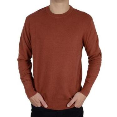 Imagem de Blusa Masculina Hering ML Tricot Marrom Telha - LZ4WHNGSI-Masculino