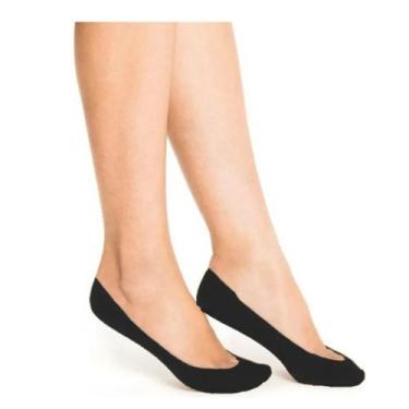 Imagem de 6 Pares Meia Sapatilha Invisível Fio 70 Cavada Trifil 6136, Preto, UNI
