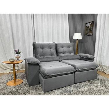 Imagem de Sofá Retrátil Reclinável 2,00 m Cinza 502 Esplendor Plus