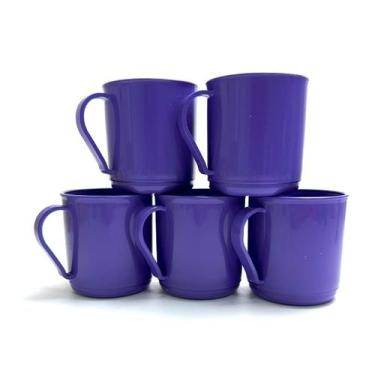 Imagem de Kit 4 Canecas Plásticas 400ML Para Escolas Festas Livre de BPA - GP Pl