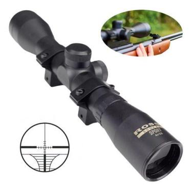 Imagem de Luneta Rossi 4x32 com Suporte 11mm  Alumínio e Lentes Revestidas