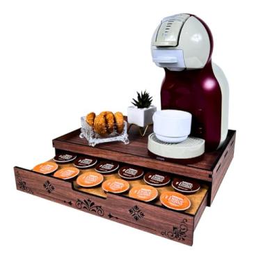 Imagem de Bandeja porta cápsulas de café Com Gaveta CR24 suporte caixa para capsulas