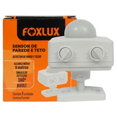 Imagem de Sensor de Presença Sobrepor Bivolt para Parede/Teto Foxlux