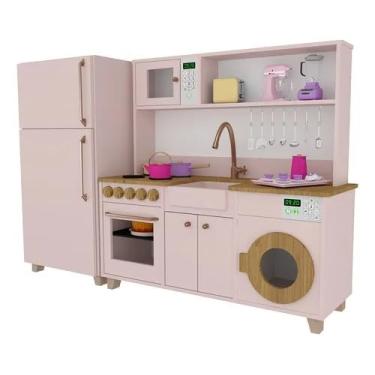 Imagem de Cozinha Infantil Geladeira E Máquina Manu Rf 100% Mdf