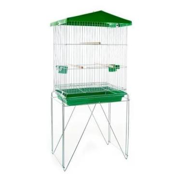 Imagem de Viveiro Gaiola Canário Do Reino Canario Da Terra Periquitos Verde - Co