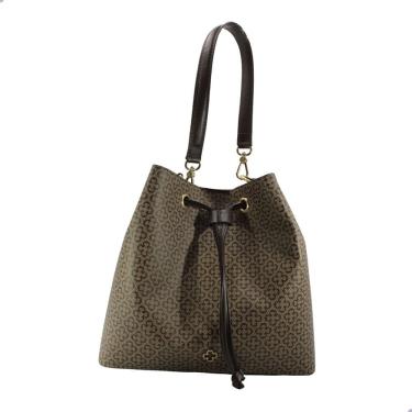 Imagem de Bolsa Capodarte Monograma Bege Marrom