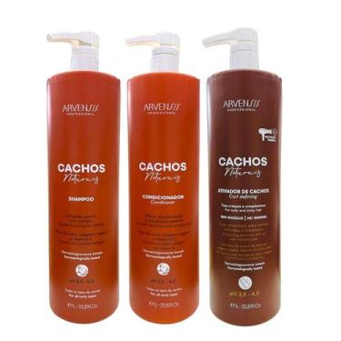 Imagem de Kit Arvensis Professional Cachos Naturais - Shampoo 1L + Condicionador