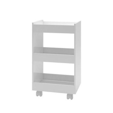 Imagem de Mesa Auxiliar Manícure Pedicure Bancada Apoio Clínica Estética Porta E