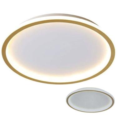 Imagem de Lustre Plafon LED 3 em 1 Iluminaçao Minimalista Casa Quarto Sala de Estar Jantar Ambiente Recepçao Residencial Comercial Elegante Moderno
