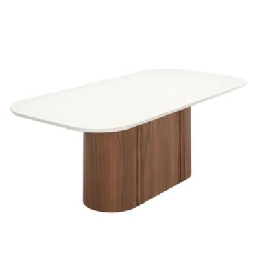Imagem de Mesa de Jantar 8 Cadeira Kalina Retangular 220 cm Cozinha