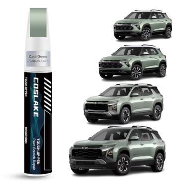 Imagem de COSLAKE Tinta de retoque de carro (verde cacti (GVR/WA125J)) para Chevrolet, kit de reparo de arranhões de pintura de carro, solução rápida e fácil de reparar, caneta removedor de arranhões 2 em 1 com
