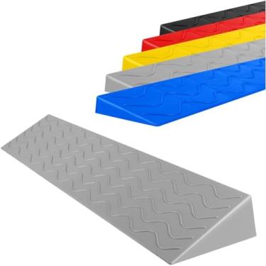 Imagem de Rampas De Limiar Internas Para Portas Rampa De Meio-fio Cadeira De Rodas Portátil Tapete De Passo 1-10cm Robô De Varredura De Canal De Elevação, Bic, Grey, 100x15.5x7cm(39.4x6.1x2.8inch)