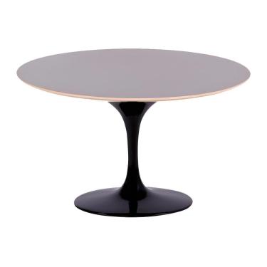 Imagem de Mesa Saarinen Oval Fórmica Preta 160x90cm - Base Preta