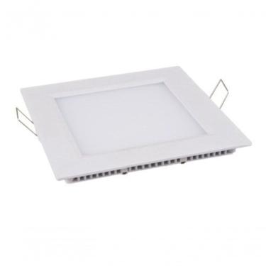 Imagem de Luminaria Painel Plafon Led Quadrado Branco Embutir 6w