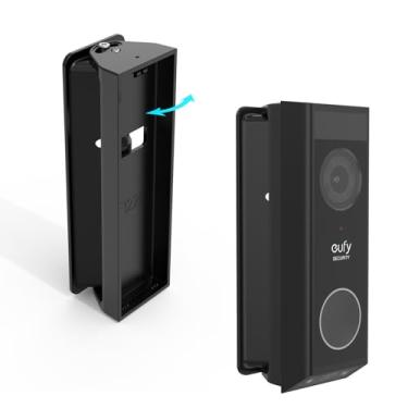 Imagem de Holaca Suporte de campainha para campainha de vídeo de segurança E340 E340, adaptador de ajuste de ângulo (0-35 graus), kit de suporte de placa de montagem