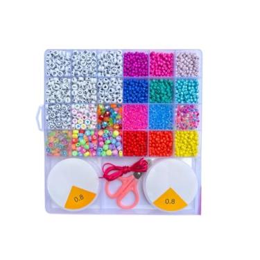 Imagem de Conjunto de Brinquedos de MiçAngas para CriançAs (Adequado para Pulseiras, Colares Coloridos, Incluindo Silicone e Tesouras)(C09-2.700 peças)
