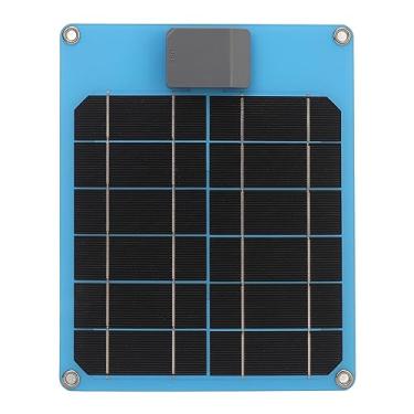 Imagem de Akozon Akozon 5w Kit de Painel Solar de RV Monocristalino de 5w, Gerador de Fonte de Alimentação Solar, Carregador de Bateria Externo para Carro, Barco, Trailer, Trailer (Azul)