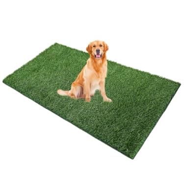 Imagem de Naturei Almofada de grama para cães, grama artificial de 152 cm x 76 cm para treinamento de animais de estimação, tapete de grama falsa com orifícios de drenagem, fácil de limpar, tapete de grama