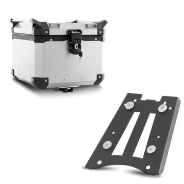 Imagem de Baú Moto Alumínio Top Case 35 Litros + Base de Fixação Super Adventure