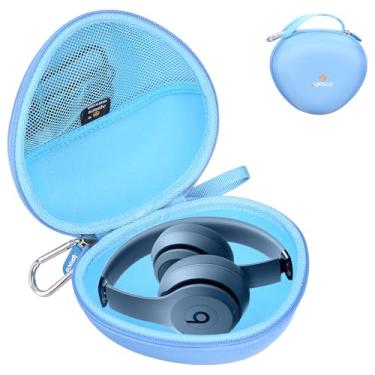 Imagem de Aproca Capa de fone de ouvido azul para fones de ouvido sem fio Beats Studio Pro/Beats Solo 4 / Beats Solo3 / Beats Studio3 - Capa de fone de ouvido portátil para armazenamento