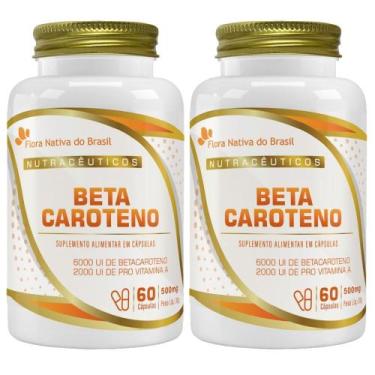 Imagem de KIT 2X Beta Caroteno 60 cápsulas - Flora Nativa - Flora Nativa do Bras