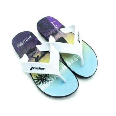 Imagem de Chinelo Masculino Rider Way AD - Preto e Branco-Masculino