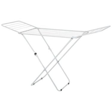 Imagem de Varal de Chão com Abas Compacto em Aço 1,51m Branco Bel, Único