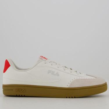 Imagem de Tênis Fila Court 80 Branco e Cinza, 40