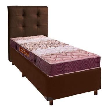 Imagem de Cama Box + Colchão Solteiro D26 Ortophedic Sankonfort + Cabeceira Esto