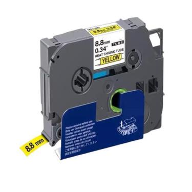 Imagem de Fita Tubo Termo Retrátil Compatível Tze Hse 621 Amarela 9 Mm - Geral