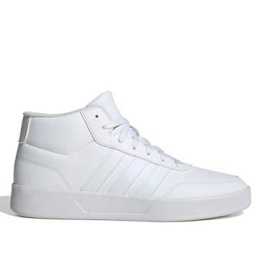 Imagem de Tênis Adidas Cano Médio Breaknet Mid Masculino, Branco, 40