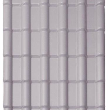 Imagem de Kit com 10 Telhas Pvc Colonial 1,98m X 0,88m X 1,7mm 6 Ondas com Kit Fixação Lux Telhas Cinza