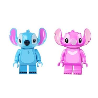 Imagem de Kit 2 bonecos stitch e angel lilo e stitch blocos de montar - BLOCO DE