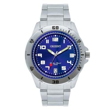 Imagem de Relógio Masculino Orient Analógico Mbss1155a Azul, Prata
