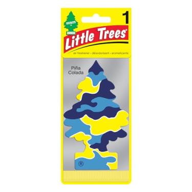 Imagem de LITTLE TREES Ambientador de carro | Árvore de papel pendurada para casa ou carro | Perfume Pina Colada | Pacote com 6
