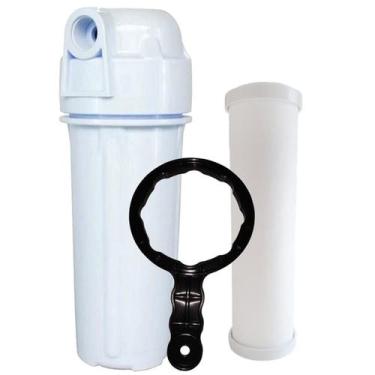 Imagem de Filtro Caixa Dágua Cavalete Poe Completo Retenção De Sujeira - 24 Hora