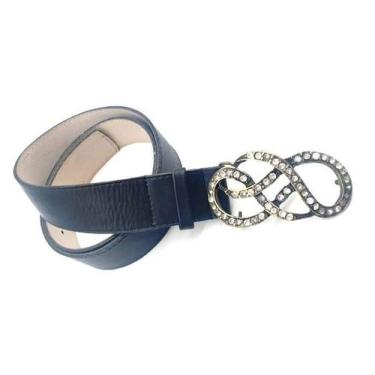 Imagem de Cinto infinito strass feminino RW05 - Barão do Couro, Preto, M