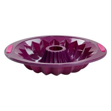 Imagem de Forma De Silicone Para Bolo Pudim 30cm Silicone Line Moda Do Chef