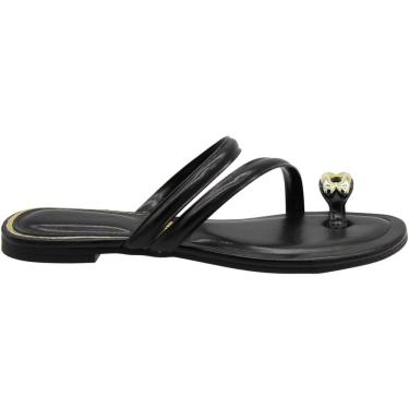 Imagem de Tamanco Rasteiro Vizzano Tiras Ornamento Delicado Feminino