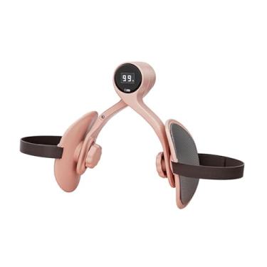Imagem de Dynwave Exercitador de coxas Equipamento para exercícios de pernas para homens e mulheres Fortalecimento dos músculos coxas, Rosa com Balcão