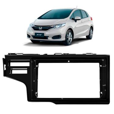 Imagem de Moldura Painel Central Multimidia 9 Polegadas New Fit 2015 à 2021 Black Piano Som