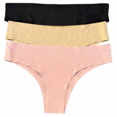 Imagem de Calcinha Tanga Não Marca Na Roupa Kit 3 Peças Combo revenda - Like4you
