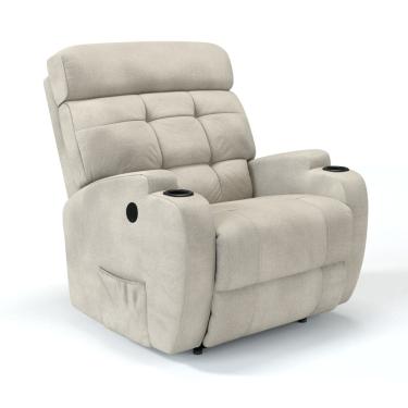 Imagem de Poltrona do Papai Reclinável Elétrica em Tecido Bouclé Damie