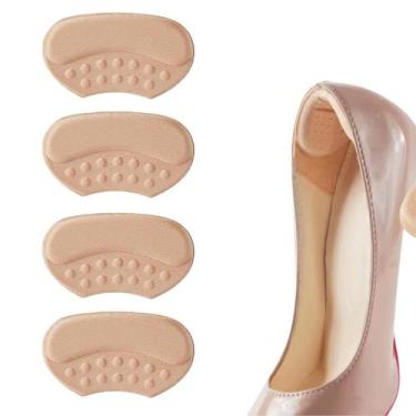 Imagem de 2 Pares Protetor De Calcanhar Adesivo Confortável Para Pés Alívio Da D